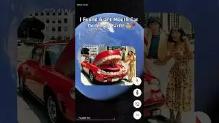 I Found Giant Mouth Red Car in Real Life On Google Earth and Google Maps! 😰📍 