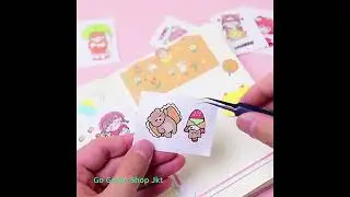 Buku Stiker Momo Kawai Set 24 Lembar Washi Paper Stickers 922-86