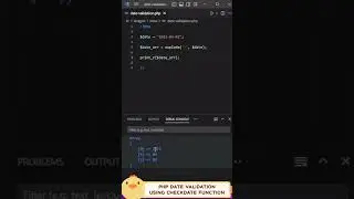 PHP Date Validation Using checkdate Function #shorts #short #coding #youtubeshorts #india