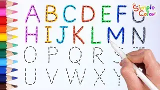 Learn the ABCs by connecting the letters properly | how to write the alphabet | English for toddlers