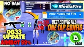 Free Fire Auto headshot config 🎯 🌠 no recoil regedit❗antiban vip script 🧲 config ff headshot file.