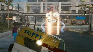 Cyberpunk 2077 - Skippy The Talking Gun Full Mission & Ending (RIP Skippy)