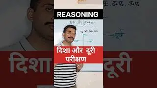 Direction Test | Direction and Distance Reasoning Tricks | Reasoning Classes | #shorts