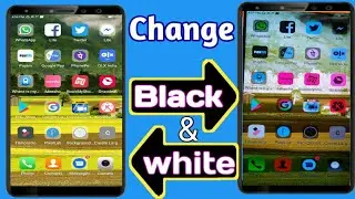 How to change Android screen color from black and white/To change your phone's white area to black