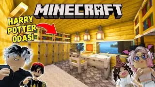 🧱HARRY POTTER ODASI YAPTIK🧱MUHAMMET EFE ARI🐝ARIGİLLER🐝MINECRAFT 🐝AYŞEM ECE ARI