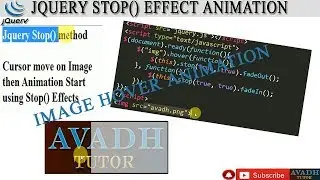 image hover of on image with stop animation jquery || jquery stop() effect methods