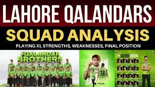 LAHORE QALANDARS PSL 9 Squad Analysis | Lahore Qalandars PSL 2024 Full Squad | LQ Best Playing XI