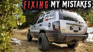 Fixing Mistakes I made on Long Arm Lift kit on my Jeep Grand Cherokee WJ | Najar Offroad