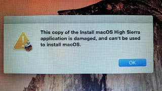 This copy of the Install macOS .app application is damaged, and can’t be used to install macOS. Fix
