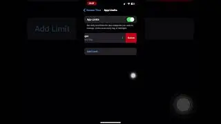 چۆنیەتی سرینەوەی قفل بەرنامەکان  how to delete limits app for iPhone