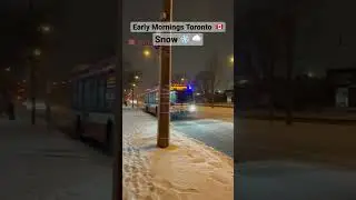 Early mornings in canada || Toronto’s snowy streets. #canada #2023 #canadalife