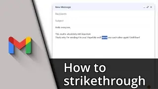 Strikethrough Gmail | Gmail Strikethrough Shortcut ✅ Tutorial