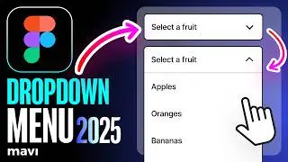 Create a DROPDOWN MENU Using FIGMA VARIABLES (Tutorial • 2025 Update)