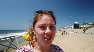 Playa del Inglés resort and Maspalomas dunes on Gran Canaria island, Spain