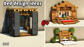 6+ Bed Design and Ideas | Minecraft