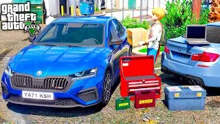ЖИЗНЬ ПЕРЕКУПА В GTA 5 - ГРИША ВОССТАНАВЛИВАЕТ ШКОДУ ОКТАВИЮ ДЛЯ ПЕРЕПРОДАЖИ ! ⚡ ГАРВИН