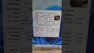 Beelink GTR6 AMD Ryzen 9 6900HX Mini PC - More Info from CPU-Z app 
