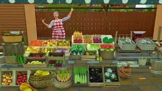 Grandma's Little Market + Small House | Stop Motion Build | THE SIMS 4