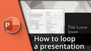 How to loop a Powerpoint | Powerpoint loop presentation ✅ Tutorial