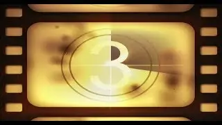 Old Movie COUNTDOWN ( v 688 ) 5 to 1 Timer with sound effects 4K