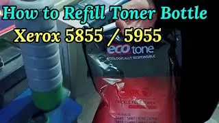 How to Refill Xerox Copier light weight Toner  [5855/5955] Best Laser Toner || xerox toner empty ||
