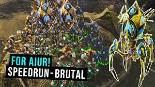 StarCraft 2 LotV Speedrun - Mission 1: For Aiur! (Brutal)