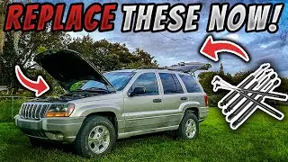 Replacing The Struts on Jeep WJ Hood, Liftgate, Tailgate Window | Grand Cherokee 1999 - 2004