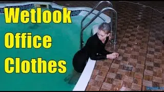 Wetlook office clothes | Wetlook tights | Wetlook heels