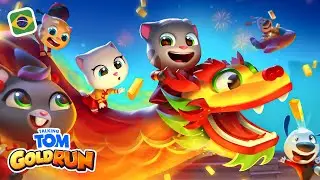 Feliz Ano do Dragão! 🐲 Talking Tom: Corrida do Ouro (Vídeo de Jogabilidade)