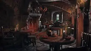 Medieval Fantasy Tavern Music   Fireplace Celtic Inn Ambience   Relaxing, Study, Work, Sleep Music