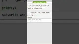 join method | python programing | join method 