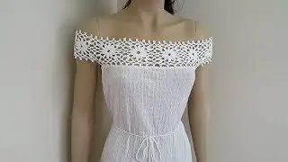 How to make a crochet and fabric dress