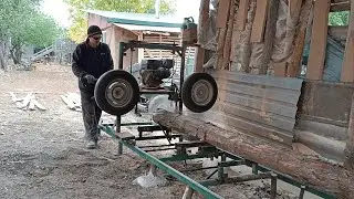 Это лучшее что я построил! Самодельная пилорама в работе!