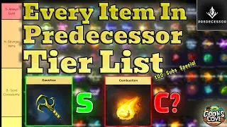 Tier List of All Predecessor Items Special