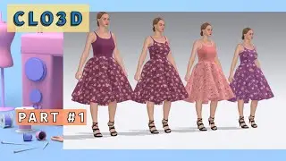 How to Sew a Full Circle Dress: Complete Guide/Course 1(Basics of CLO 3D)