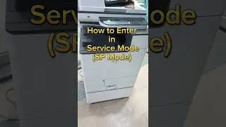 Ricoh M C2000 How to Enter into Service Mode or SP Mode #ricoh