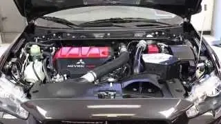 Installation of the AEM air intake system for the 2008-2014 Mitsubishi Lancer Evolution 2.0L