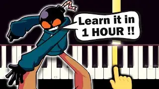 Friday Night Funkin' (Whitty Mod FNF) - Overhead - VERY EASY Piano tutorial
