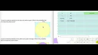 Level 43: Finding Geometric Probability With Figures Composed Of Squares and Circles