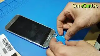 Failed attempt to take out stuck Sim Card Tray on a Galaxy S7 Samsung