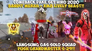 SOLO VS SQUAD PAKE SET HIRO DI 2020!! LANGSUNG GAS SOLO SQUAD PUSH GRANDMASTER!!