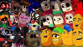 FNF NEW Twiddle Finger vs EXE All Phases Sings Friends To Your End Song | FNF Rainbow Friends Mods