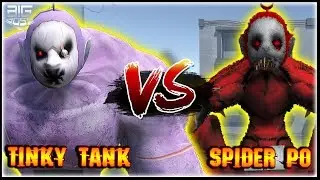 TINKY WINKY TANK vs SPIDER PO! SLENDYTUBBIES 3 - * big boss *