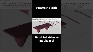How to make parametric table in sketchup