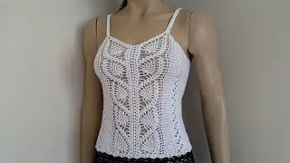 Summer Crochet Tank Top / Crochet Lace Blouse ( 1/2 )
