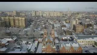 Тамбовская готика - Зимний Тамбов DJI 0021
