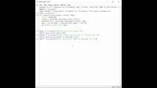 Age Calculator in Python