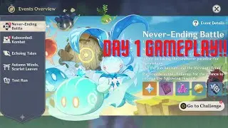 |Genshin Impact| New Event!! Never-Ending Battle Day 1 Guide!!