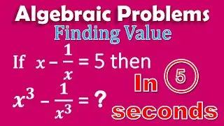 Find Value of x3 - 1/x3 | Algebra | tricky solution #algebra #formula #math #shorts