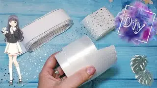 Начала школьный сезон 🎀БОЛЬШИЕ  белые банты ,на 1 сентября,АТЛАСНЫЕ бантики DIY, handmade